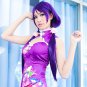 LoveLive! Nozomi Tojo 東條希 cosplay Halloween Party Comic-Con purple pigtails Anime wigs