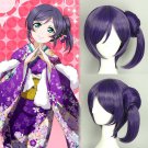 LoveLive! 東條希 Nozomi Tojo cosplay Fancy dress party Comic-Con purple curly hair Anime wigs