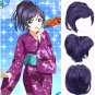 LoveLive! 東條希 Nozomi Tojo cosplay Fancy dress party Comic-Con purple special up-do Anime wigs