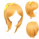 LoveLive! Honoka Kousaka originating cosplay Halloween Party Comic-Con golden Anime wigs