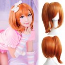 LoveLive! Honoka Kousaka originating cosplay Halloween Party Comic-Con orange Anime wigs