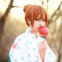 LoveLive! Honoka Kousaka cosplay Halloween Party Comic-Con orange Knot bun Anime wigs