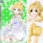 LoveLive! Eli Ellie 絢瀨繪裏 cosplay originating Halloween Party Comic-Con blond Anime wigs