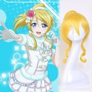 LoveLive! Eli Ellie cosplay originating Halloween Party Comic-Con blond ponytail Anime wigs
