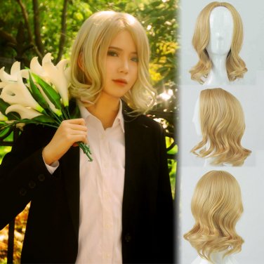 APH Axis Powers Hetalia French Francis Bonnefoy cosplay Comic-Con Party golden Anime wigs