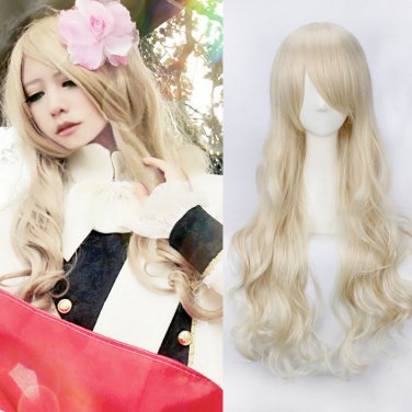 APH Axis Powers Hetalia Hungary Elizabeta cosplay Comic-Con Party light flaxen curly wigs