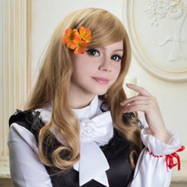 APH Axis Powers Hetalia Hungary Elizabeta cosplay Comic-Con Party light curly wigs