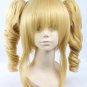 APH Axis Powers Hetalia Hungary Elizabeta cosplay Halloween Comic-Con blond curly pigtails wigs