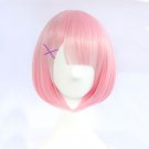 Re:Zero − Starting Life in Another World ram cosplay Comic-Con Party pink short Anime wig
