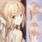 Fate/Grand Order Arturia saber cosplay Comic-Con Party blond big Knot bun Anime wigs