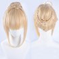 Fate/Grand Order Arturia Saber cosplay Comic-Con Party blond big Knot bun modelling Anime wigs