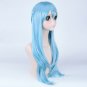 Sword Art Online Yuuki Asuna cosplay Comic-Con Party blue braids modelling Anime wigs