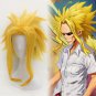 My Hero Academia All·Might cosplay Comic-Con Party blond long braids modelling Anime wigs