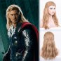 Marvel's Thor Odinson cosplay Comic-Con Party flaxen ponytail Slicked-back modelling wigs