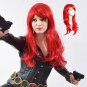 Marvel's Black Widow Natasha cosplay Comic-Con Party red slight curly hair wigs