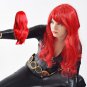 Marvel's Black Widow Natasha cosplay Comic-Con Party red slight curly hair wigs