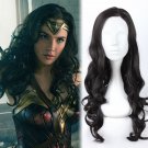 Marvel's Wonder Woman Diana Prince cosplay Halloween Part black 50cm curly wigs