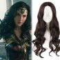 Marvel's Wonder Woman Diana Prince cosplay Halloween Part dark brown 50cm curly wigs