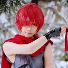 "Fate" series Assassin Fuuma Koutarou cosplay Comic-Con Party short red Anime wigs