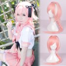 "Fate" series Atalanta cosplay Halloween Comic-Con Party pink Fix the top part braids Anime wigs