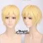 "Fate" series Gilgamesh cosplay Halloween Comic-Con Party golden short hair Anime wigs