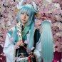 "Fate" series Kiyohime cosplay Halloween Comic-Con Party 31.5in length blue Straight Anime wigs