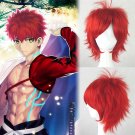 "Fate" series   Shirou Emiya cosplay Halloween Comic-Con Party red short Anime wigs