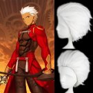"Fate" series Archer EMIYA red A cosplay Halloween Comic-Con Party white Slicked-back Anime wigs