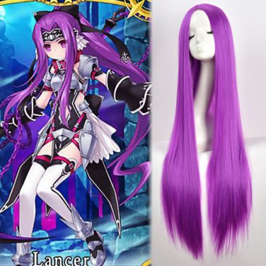 "Fate" series Medusa cosplay Halloween Comic-Con Party 40 in length purple  Anime wigs