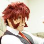 Blood Blockade Battlefront Klaus Reinherz cosplay Comic-Con Party red short wigs with whisker