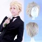 Blood Blockade Battlefront fallen blue cosplay Comic-Con Party light gold Slicked-back wigs