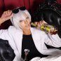 Blood Blockade Battlefront Zapp Renfro cosplay Comic-Con Party white wigs