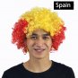 Spain flag color's Sports games The World Cup The parade carnival  celebrate Party  fans wigs