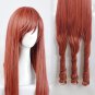 Rozen Maiden Suiseiseki cosplay red brown three tails long Curly Comic-Con Party wigs