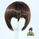 Touken Ranbu Online game Ishikirimaru cosplay deep brown short Comic-Con Party Anime wigs