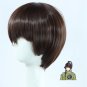 Touken Ranbu Online game Ishikirimaru cosplay deep brown short Comic-Con Party Anime wigs