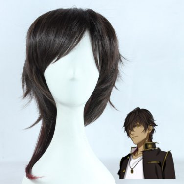 Touken Ranbu Online game Ookurikara cospla yparty black Gradient Color short Anime wigs