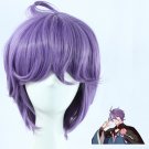 Touken Ranbu Online game Kasenkanesada cosplay purple short mild curly Anime wigs