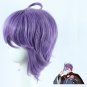 Touken Ranbu Online game Kasenkanesada cosplay purple short mild curly Anime wigs