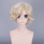 Touken Ranbu Online game Gokotai cosplay party beige centre parting short anime wigs