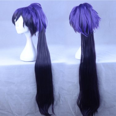 Touken Ranbu Online game Ichigo Hitofuri cosplaydeep purple long tail anime wigs
