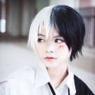 New Danganronpa V3 monokuma cosplay black&white short anime wigs