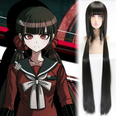 New Danganronpa V3 &aelig;�&yen;&aring;&middot;� &eacute;&shy;�&aring;&sect;&laquo; Maki Harukawa cosplay  47in Comic-Con Party Anime wigs