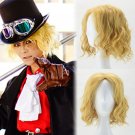 ONE PIECE Sabo cosplay wig Comic-Con Party blond short curly Anime wigs