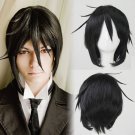 Black Butler Sebastian Michaelis cosplay wig Comic-Con Party black short Anime wigs