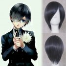 Black Butler Ciel Phantomhive cosplay wig Comic-Con Party Dark gray short Anime wigs