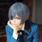 Black Butler Ciel Phantomhive cosplay wig Comic-Con Party blue short Anime wigs