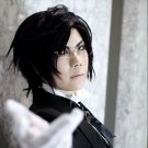Black Butler  Claude Faustus cosplay wig Comic-Con Party black Anime wigs