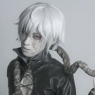 Black Butler snake cosplay wig Comic-Con Party Silver short Anime wigs