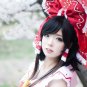 Touhou Project åšéº— 霊夢 Reimu Hakurei cosplay wig Comic-Con Party blue short Anime wigs